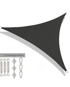 Schaduwdoek driehoek 3.6x3.6x3.6 - incl. Bevestigingsset