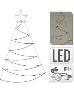 Verlichte Kerstboom - Wanddecoratie - 110cm