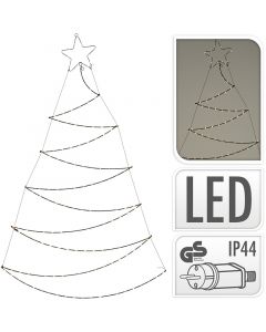 Verlichte Kerstboom - Wanddecoratie - 150cm