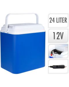 Koelbox - 12V - 24 liter - Blauw