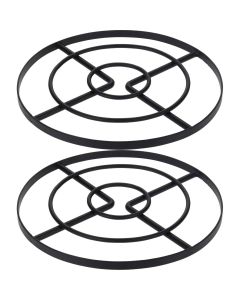 2x Pannenonderzetter - Ø 23 cm - Staal