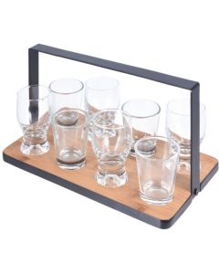 Amuse set met Serveerrekje en Glaasjes