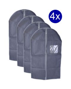 4x Kledinghoes met rits - 60x100cm 