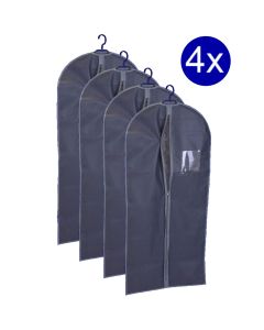 4x Kledinghoes met rits - 60x135cm 