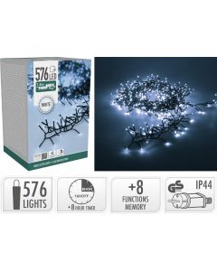 Treecluster Kerstboomverlichting - 576led - Wit
