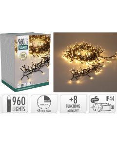 Treecluster Kerstboomverlichting - 960led - warm wit