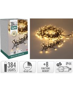 Treecluster Kerstboomverlichting - 384led - warm wit