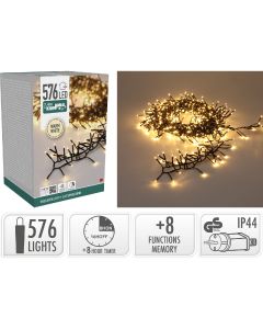 Treecluster Kerstboomverlichting - 576led - warm wit