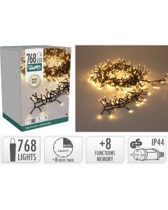 Treecluster Kerstboomverlichting - 768led - warm wit