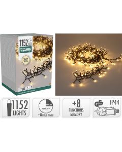 Treecluster Kerstboomverlichting - 1152led - warm wit