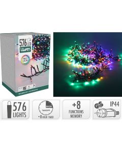 Treecluster Kerstboomverlichting - 576led - multicolor