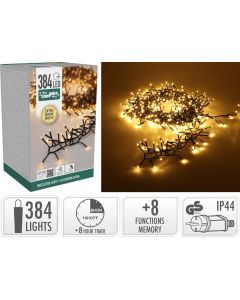 Treecluster Kerstboomverlichting - 384led - extra warm wit