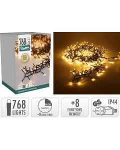 Treecluster Kerstboomverlichting - 768led - extra warm wit