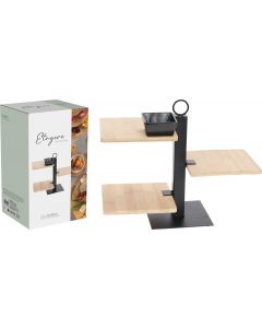 Etagere Metaal met bamboe