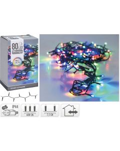 LED verlichting - 80 LED - 6 meter - multicolor