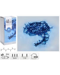 LED verlichting - 40 LED - 3 meter - blauw