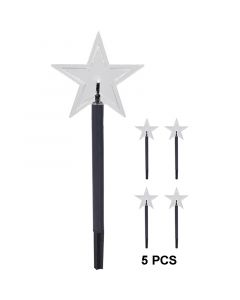 Tuinsteker 5 stuks - met timer - kerstster