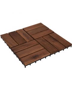 Terrastegels - Acacia Hout - 30x30 cm - 9 stuks - 0.81m2