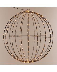 Lichtbol 240 led - Metaal - 40 cm - Kerstverlichting - met Timer - extra warm wit