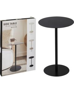 Bijzettafel - Rond - Zwart - 35x53 cm