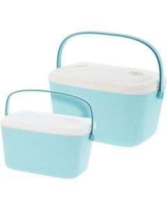 Koelboxen set - Lichtblauw - 30 en 15 Liter