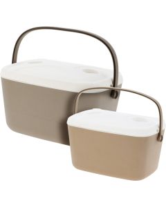 Koelboxen set - Taupe - 30 en 15 Liter