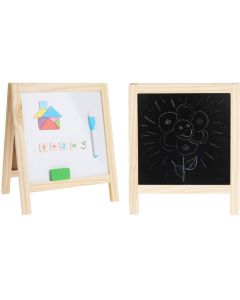 Dubbelzijdig Schoolbord - Krijt- en Whiteboard in 1 