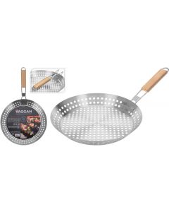 Vaggan Barbecue Grill Pan - met inklapbaar handvat