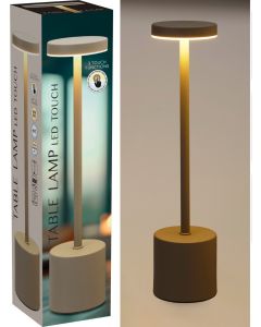 Tafellamp Taupe - 34cm - Touchlamp - Dimbaar - USB