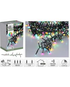 Microcluster -  8 Meter - 400 led - Soft Multi Colour - Kerst - Festival
