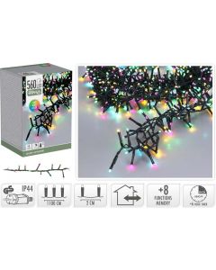 Microcluster - 11 Meter - 560 led - Soft Multi Colour - Kerst - Festival