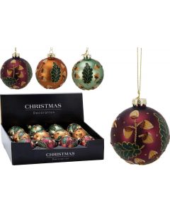 12x Glazen Kerstbal - Mat - 8cm