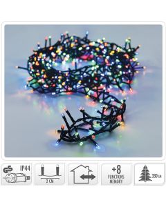 Micro Cluster - 1800 LED's - 36 meter - multicolor - 8 functies + geheugen