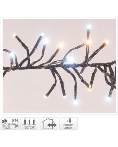 Clusterverlichting - 768 LED - 2-kleuren: wit + warm wit