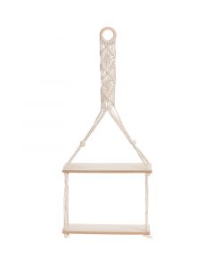 Hangplateau met Touw Decoratie - 2 plateaus