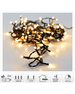 Kerstverlichting 320 led- 24m - extra warm wit - Timer - Lichtfuncties - Geheugen - Buiten