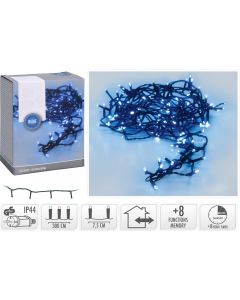 Kerstverlichting 40 led - 3m - blauw - Timer - Lichtfuncties - Geheugen - Buiten