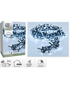 Microcluster - 400 led - 8m - Wit - Timer - Lichtfuncties - Geheugen - Buiten