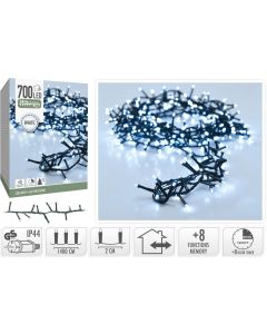 Microcluster - 700 led - 14m - Wit - Timer - Lichtfuncties - Geheugen - Buiten