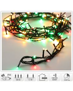 Kerstverlichting 240 led- 18m - three tone traditional - Timer - Lichtfuncties - Geheugen - Buiten