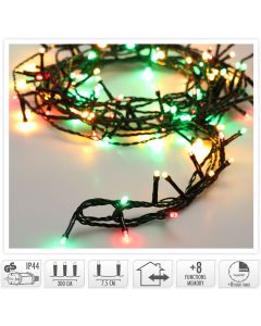 Kerstverlichting 480 led- 36m - three tone traditional - Timer - Lichtfuncties - Geheugen - Buiten