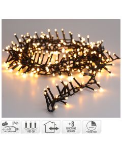 Microcluster - 700 led - 14m - two tone romantic - Timer - Lichtfuncties - Geheugen - Buiten