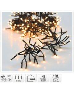 Clusterverlichting - 3000 LED - 22m - Timer - Lichtfuncties - warm wit