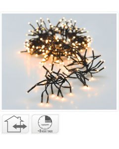 Clusterverlichting - 192 LED - 1.4m - Timer - Lichtfuncties - extra warm wit