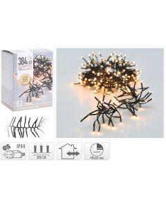 Clusterverlichting - 384 LED - 2.8m - Timer - Lichtfuncties - extra warm wit