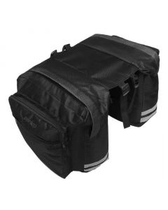Ceruzo Dubbele Fietstas - 30 Liter - Zwart