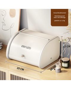 Ceruzo Broodtrommel - met Schuifdeksel - 25cm - soft beige