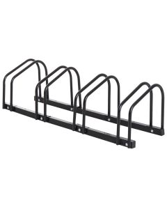 Ceruzo Fietsenrek voor 4 Fietsen - 100 cm - Vloermontage - Zwart