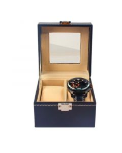 Ceruzo Horlogebox - voor 2 Horloges - Zwart