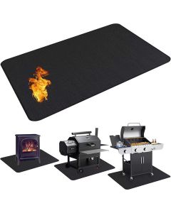 Ceruzo Hittebestendige Vloermat - 160x90 cm - voor BBQ - Buitenoven - Vuurschaal 